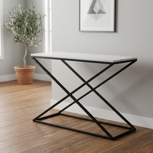 Antique Indian Design Iron Eco-Friendly Durable Easy Clean <b>Console</b> <b>Table</b> Home Farmhouse Industrial Vintage Villa Apartment - Product Image 3