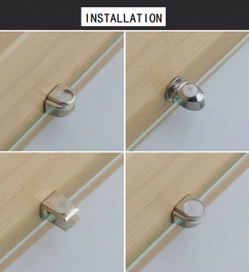 Zinc Alloy <strong>Glass</strong> Clamp <strong>Shelf</strong> <strong>Supports</strong> - Product Image 3