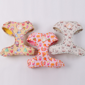 Ensemble harnais pour chien réglable en maille respirante OEM accessoires métalliques colorés réversibles harnais de course pour chiens - Product Image 4