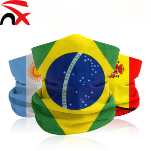 Pañuelo Bandana con Banderas de Brasil y España, Pañuelo para la Cabeza y el Cuello, para Hombres y Mujeres, Ideal para Uso en Exteriores - Product Image 1