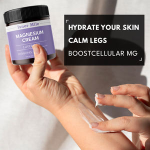 Loción de magnesio Crema de magnesio nocturna Aplicar a las piernas Brazos o pecho Cloruro de magnesio tópico Lavanda - Product Image 2