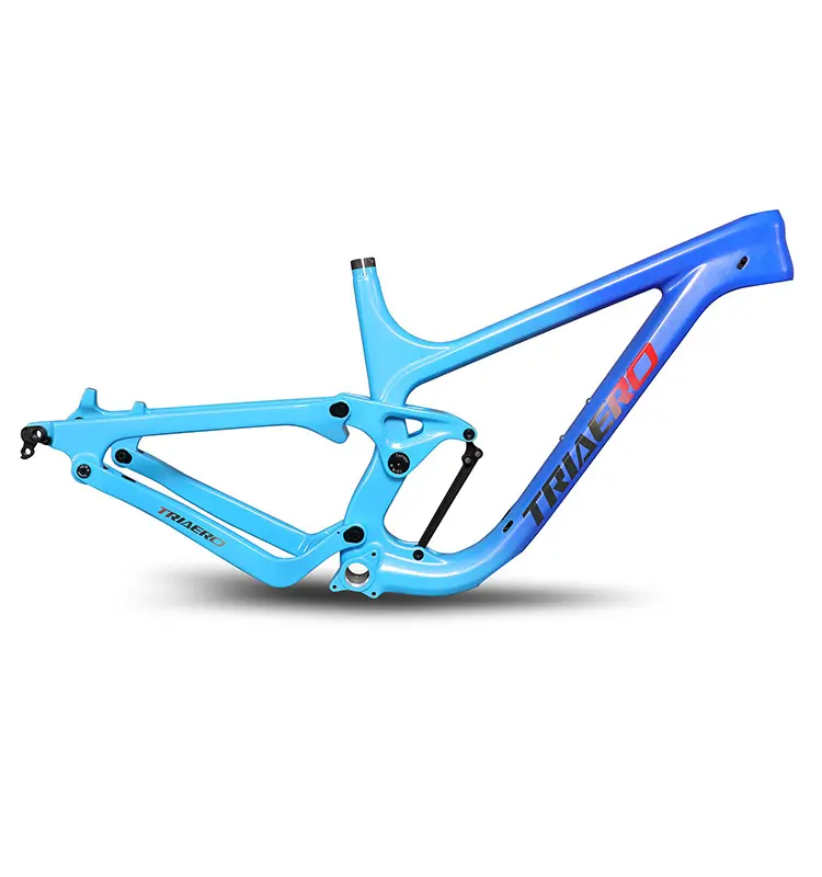 Quadro de enduro de suspensão completa do carbono da pintura personalizada 27.5er