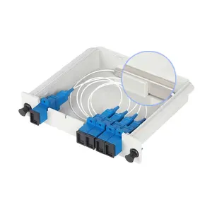 FTTH LGX 1X16 1:32 SC/UPC 1 32路光纤PLC分路器1x8 32端口SC LGX盒式光纤PLC分路器