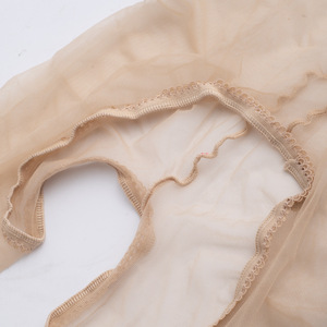 Ultra Thin Sheer Open Crotch Stockings For Women Flesh Tone Anti Snagging Summer Wear Solid Color Polyester Fiber - Product Image 5