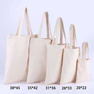 High quality personalized letter reusable cotton <b>fabric</b> custom printed logo canvas shopping <b>bag</b> - Product Image 3