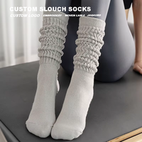 Chaussettes de sport longues et respirantes en coton tricoté, antidérapantes, avec grip, pour Pilates et Yoga, idéales pour l'intérieur – Vente en gros personnalisée