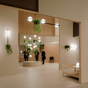 2025 <span class=keywords><strong>Palma</strong></span>, nuevo diseño, lámpara colgante de jardín Artificial, lámpara de comedor de forma larga con bombillas de 3*6W y 1 foco de 3W - Product Image 5