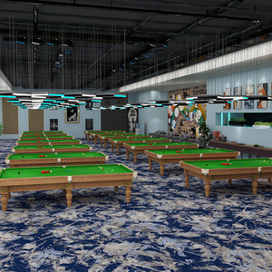 Alfombra para Salón de Billar y Snooker, Hecha a Medida, de Lana, Nailon y Fibras Sintéticas, Duradera, para Uso Comercial - Product Image 1