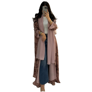 Abito Artigianale in Fibra di Poliestere a Maniche Lunghe, Traspirante e Semplice, Adatto per Donne Musulmane che Indossano Hijab - Product Image 1