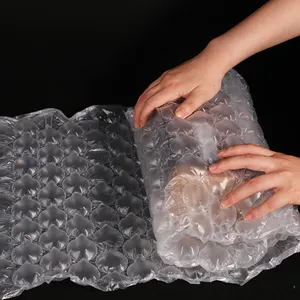 Embalagem inflável da bolha do ar do material hdpe, comprimento personalizado, almofada do ar, rolo de filme, bolha, embalagem