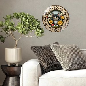 Horloge <span class=keywords><strong>murale</strong></span> en verre 30x30cm pour un objectif de vente avec thermomètre personnalisé - Product Image 4
