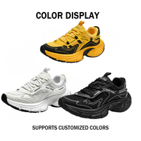 Fabricant de baskets chunky personnalisables en maille, grandes tailles, haute qualité, logo personnalisé, baskets de créateur pour femme, rehaussantes