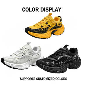 Fabricant de baskets chunky personnalisables en maille, grandes tailles, haute qualité, logo personnalisé, baskets de créateur pour femme, rehaussantes - Product Image 2