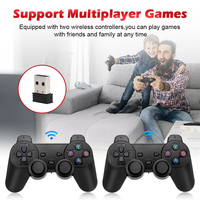 Console de jeu vidéo TV Game Stick 4K HD avec 128 Go intégrés, 40 000 jeux rétro, console de jeu portable pour PS1/PSP/GBA/N64/SEG