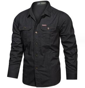 <span class=keywords><strong>Camicie</strong></span> da trekking da esterno a manica lunga Multi-tasca giacca da uomo Casual camicia Cargo in cotone di grandi dimensioni - Product Image 5