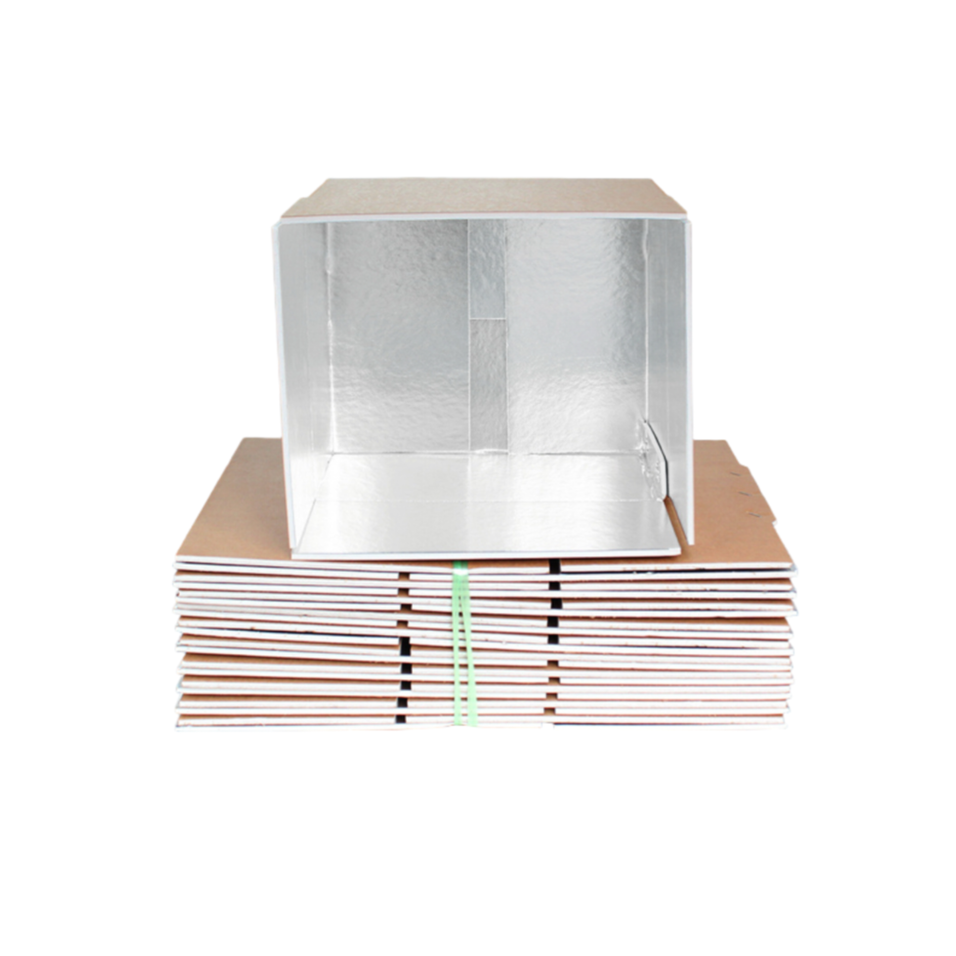 Aluminum Foil Foam Lined Pizza & Beverage Delivery Storage Carton Insulated Cold Package Box for Food & Industrial Use