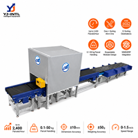 Système de tri de colis logistique dynamique DWS en acier inoxydable haute capacité avec roues pour entrepôts, capacité de 2400 PPH, réglable