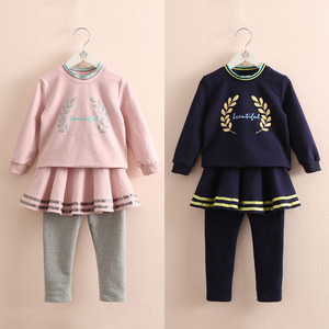 Fournisseur de t-shirts unis en Malaisie, vêtements pour enfants roses et bleus, leggings churidar ajustés, ensembles de vêtements pour enfants - Product Image 5