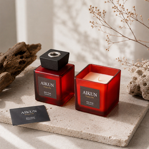 Ensemble diffuseur de parfum en verre haut de gamme personnalisé AIKUN pour les fêtes, les festivals, les cadeaux et la décoration de la maison - Product Image 2