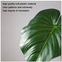 Plantes Artificielles Feuillage Artificiel Décor De Jardin PU Philodendron Feuille Ornement Décor De Maison Fleurs Géantes Plantes Artificielles