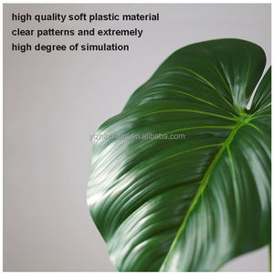 نباتات اصطناعية أوراق الشجر الاصطناعية ديكور الحديقة بو ورقة الفيلودندرون زخرفة المنزل الزهور العملاقة النباتات الاصطناعية - Product Image 3