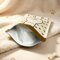 Sacs en plastique personnalisés anti-odeur en aluminium pour friandises pour chiens, pochettes verticales refermables