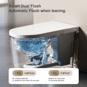 WaterMark Certified Smart <strong>Toilet</strong> With Foot Sensor Lid And Warm Air Drying For Residential Projects - Product Image 6