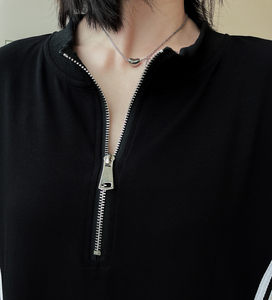 2023 vente chaude manches courtes robe d'été Fit taille conception fermeture éclair une ligne robe tenue décontracté femmes t-shirt robe - Product Image 5