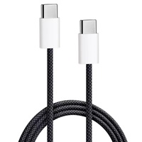 Câble de données tressé de haute qualité PC04 Type C vers C 1m 60W adapté aux séries iPhone 15/16 Câble de charge mobile