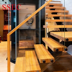 <span class=keywords><strong>Ascensor</strong></span> Residencial Circular de Vidrio SSEC, Ahorro de Espacio, Elevador Panorámico al Vacío para Espacios Pequeños, <span class=keywords><strong>Escalera</strong></span> Circular de Lujo para Interiores de Villas - Product Image 1