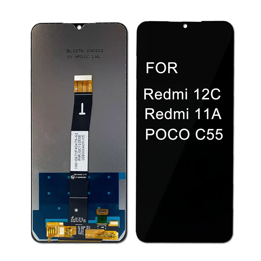 Для Redmi 12C 11A POCO C55 полная сборка ЖК сенсорный экран Замена для Xiaomi Redmi 12C 11A POCO C55 ЖК-экран