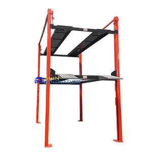 液压四柱式汽车升降机三重堆叠式停车设备，方便室内室外停车 - Product Image 4