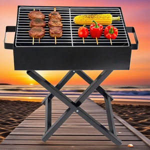 Parrillas de carbón portátiles de calidad comercial para acampar Múltiples tamaños Barbacoa de metal Pincho de cordero Parrilla de barbacoa doblada - Product Image 4