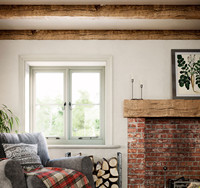 Ventana de Aluminio Abatible y Giratoria de Diseño Moderno para Apartamento