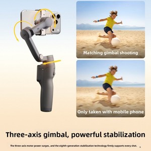 <b>For</b> Mobile 8P <b>Phone</b> With Remote <b>Control</b> Included Follow-Capture Vlog Anti-Shake Handheld Gimbal Follow-Capture Function Captures - Product Image 4