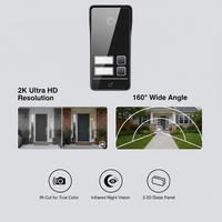 Kit d'interphone vidéo IP intelligent HIWINK 2 fils avec bouton d'appel pour villa, caméra 2K, WiFi, application Tuya, contrôle d'accès par reconnaissance faciale et palme, IP65