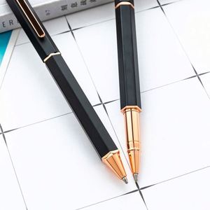 New 1.0Mm Custom Logo Hexagonal Barrel Signature Premium Business Metal Ballpoint Hotel Corporate Advertising Gift <b>Pen</b> - Product Image 3