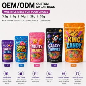 Bolsas Ecológicas con Cierre Hermético, Resistentes a la Humedad, de Plástico, de Alta Tolerancia, Bolsas de Mylar Impresas Personalizadas - Product Image 1