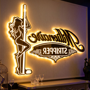 Letrero Luminoso LED para Pared, Logotipo Comercial, Letrero con Letras 3D Retroiluminadas en Dorado, Letrero Personalizado para Negocios en Exteriores - Product Image 4
