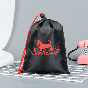 Bolsa para Zapatos con Cordón de Poliéster Barkswell, Negra, Reutilizable, para Accesorios de Perros - Product Image 3