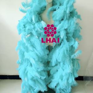 Écharpe en plumes d'autruche géante de 3,5 mètres, guirlande de plumes, <span class=keywords><strong>boa</strong></span> en plumes d'autruche pour spectacle de danse samba, scène, fête, spectacle - Product Image 1