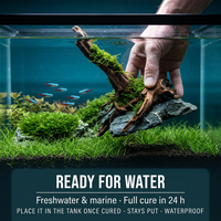 Adhésif pour aménagement d'aquarium Zhanlida S-100 100g, respectueux de l'environnement, séchage rapide, imperméable, pour bois, pierre, corail