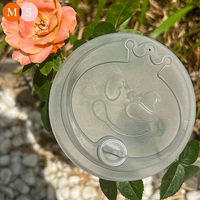 Couvercle en plastique PP jetable personnalisable de 90mm couvercles de tasses à café chaudes de Logo personnalisé et couvercle de tasse en PP de taille