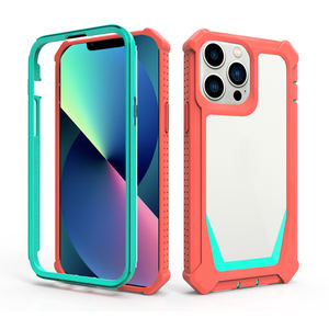 Capa robusta para celular, capa resistente de proteção para <span class=keywords><strong>iphone</strong></span> 15 pro max 14 678 plus 13 12 xsr 11 com moldura frontal de proteção - Product Image 1