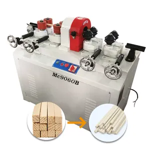 Máquina de moldeado de varilla redonda, dispositivo de roscado con mango de madera, máquinas de palo de madera