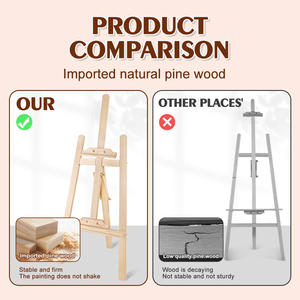 Xin Bowen fournitures de bureau scolaire chevalet en bois de hêtre de haute qualité 90/120/150/175cm chevalet support pour peinture - Product Image 6
