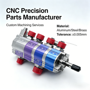 Pièces usinées CNC, distributeur de flux hydraulique à 4 sections, distributeur de flux de carburant synchrone, valve de combinaison d'équilibrage - Product Image 2