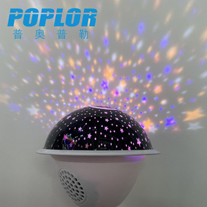 Poplor Led <b>Smart</b> Speaker <b>Light</b> Bulb Rgb Colorful Starry Sky Lamp E27 Base For Home Decor - Product Image 4