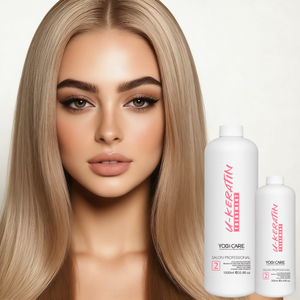 Traitement capillaire lissant à la kératine anti-frisottis pour salon, marque privée, sans formaldéhyde, pour des cheveux lisses et soyeux - Product Image 1