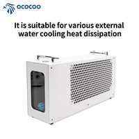 Système de refroidissement externe à eau OCOCOO QC240 avec affichage numérique, refroidisseur liquide intégré pour serveur IA, applications médicales et laser industriel